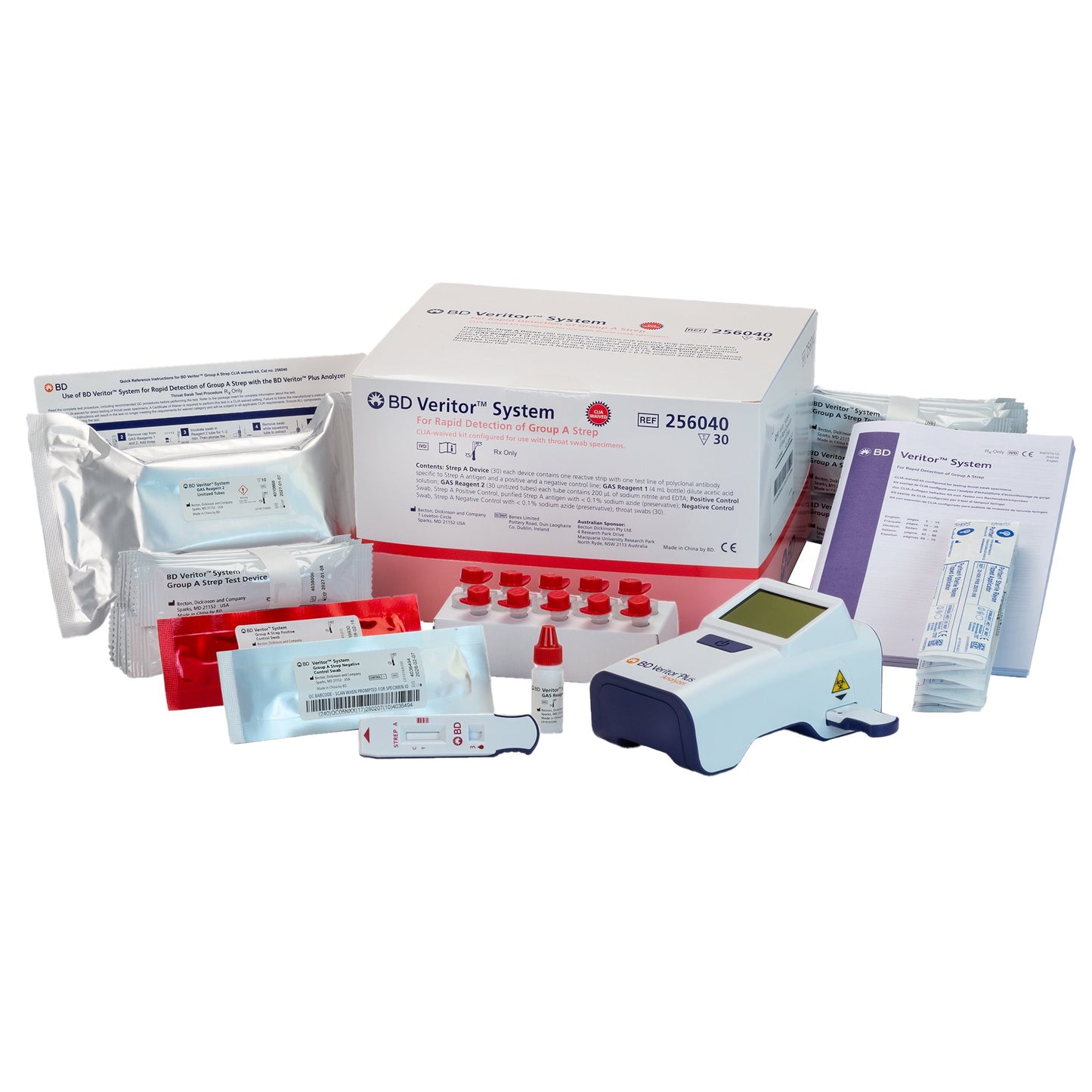 TEST KIT, STREP A VERITOR CLIAWAIVED (30TST/KT)  BDVERITOR