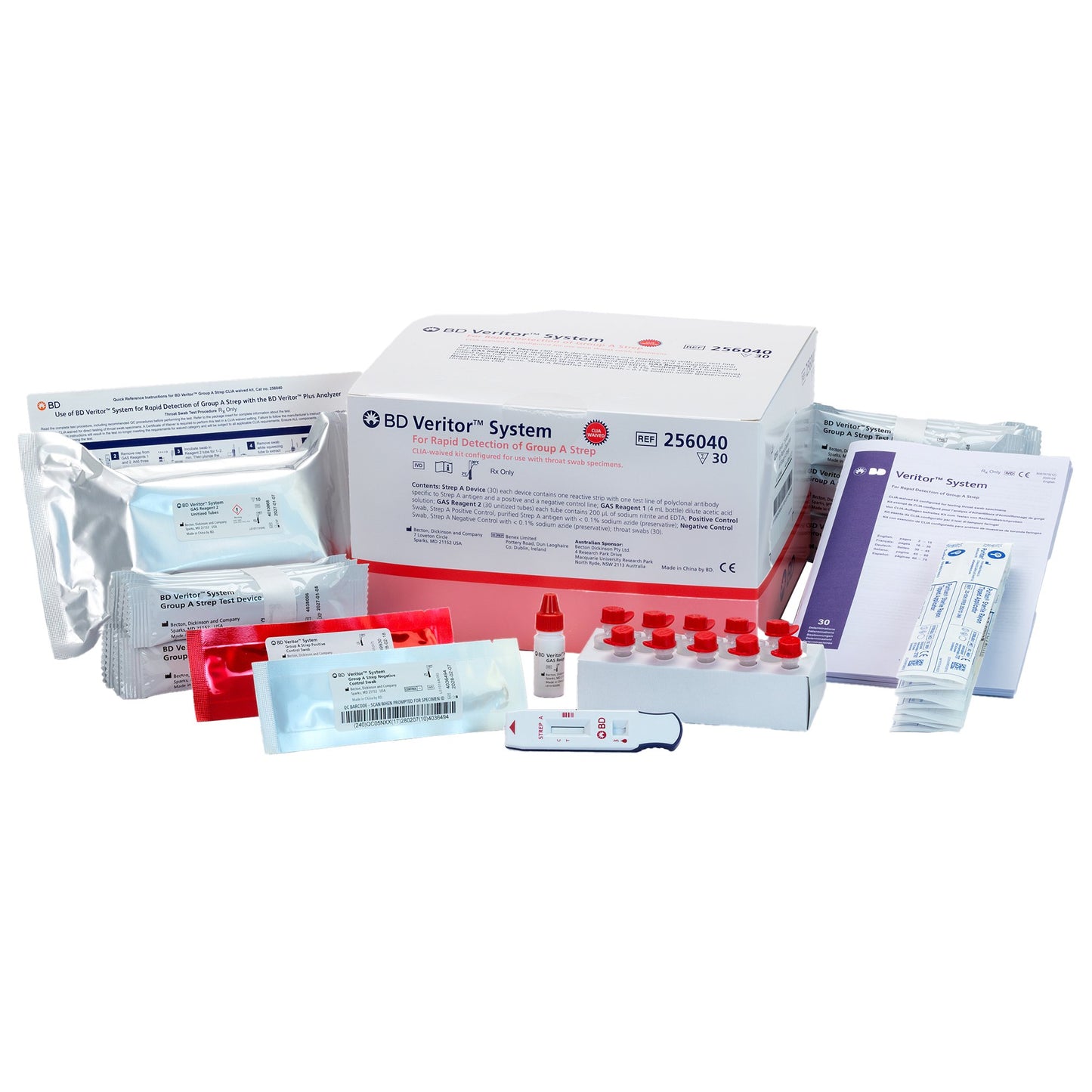 TEST KIT, STREP A VERITOR CLIAWAIVED (30TST/KT)  BDVERITOR